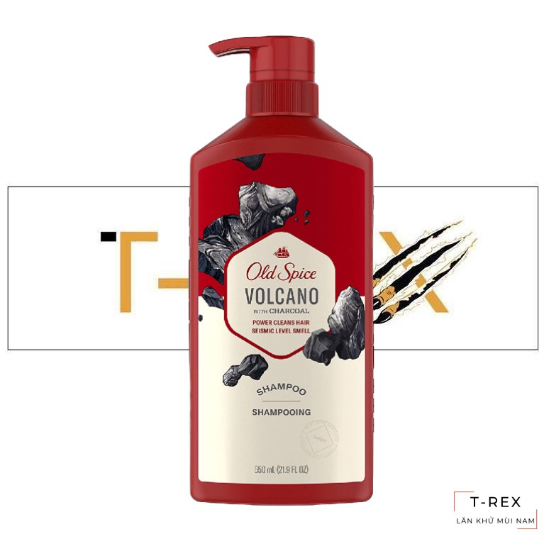 [FREESHIP] Dầu Gội Xả 2 In 1 Old Spice Volcano With Charcoal 650ml